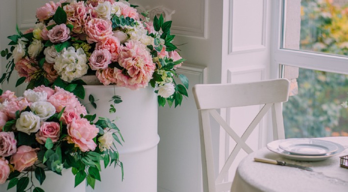 Photo d'un bouquet de mariage préparé près de Lempdes à Clermont-Ferrand par un fleuriste